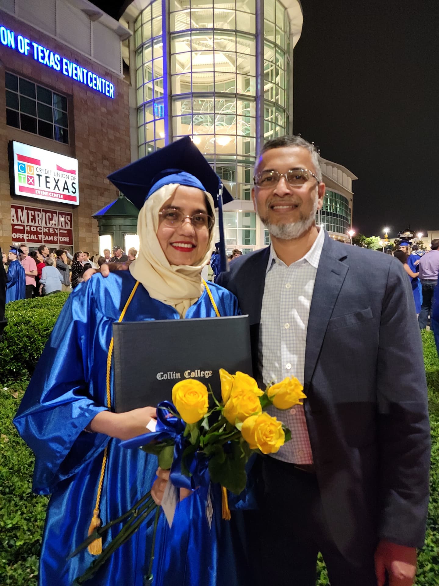 my mother at her graduation