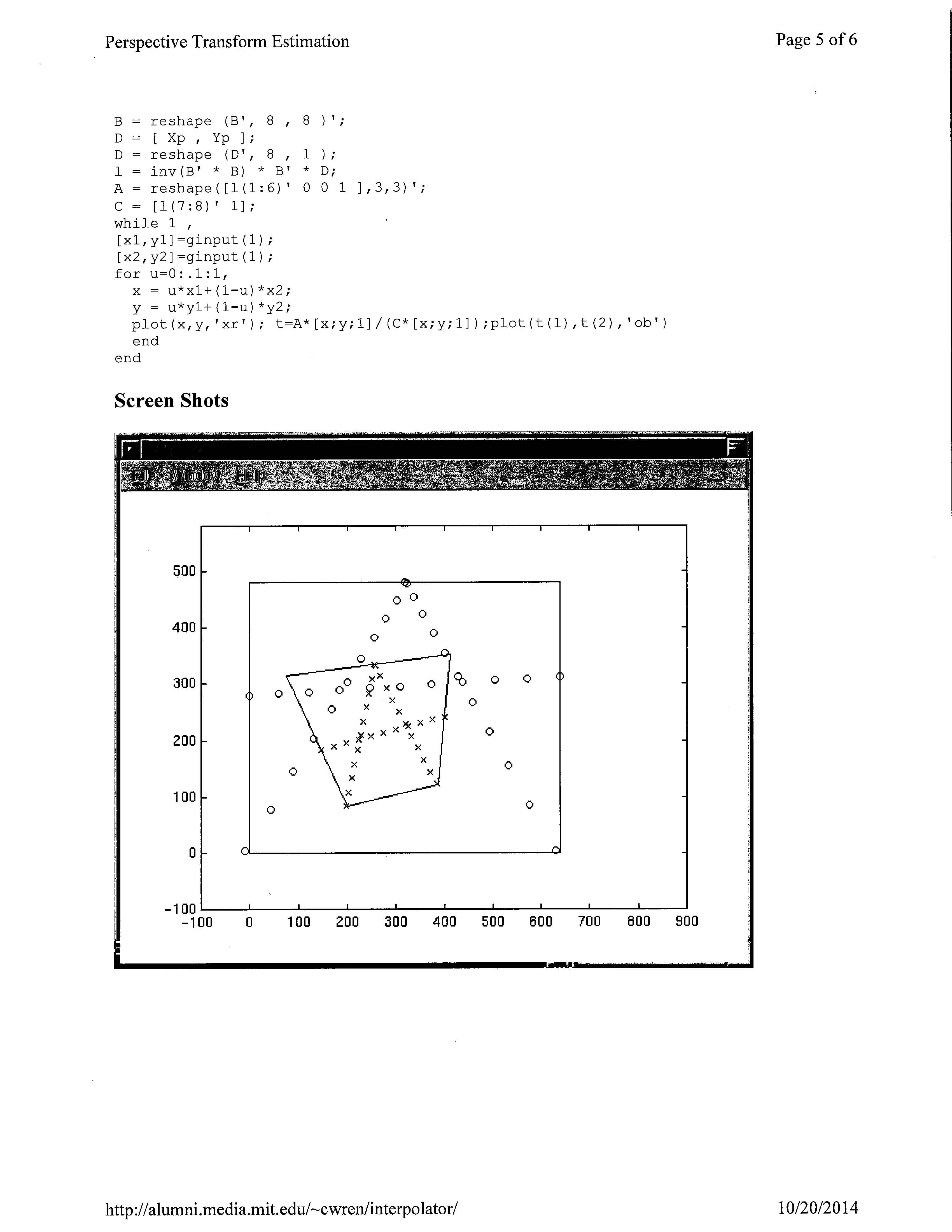 Computer visiona and math behind perspective warping